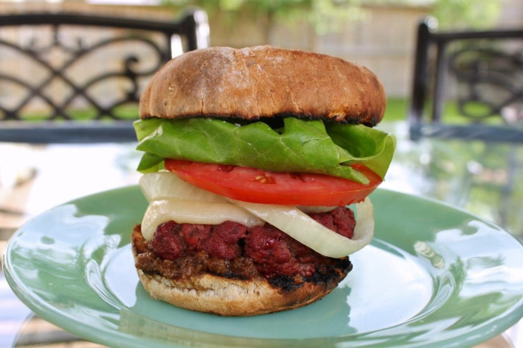 Picture of: Backyard Smoked Bison Burgers