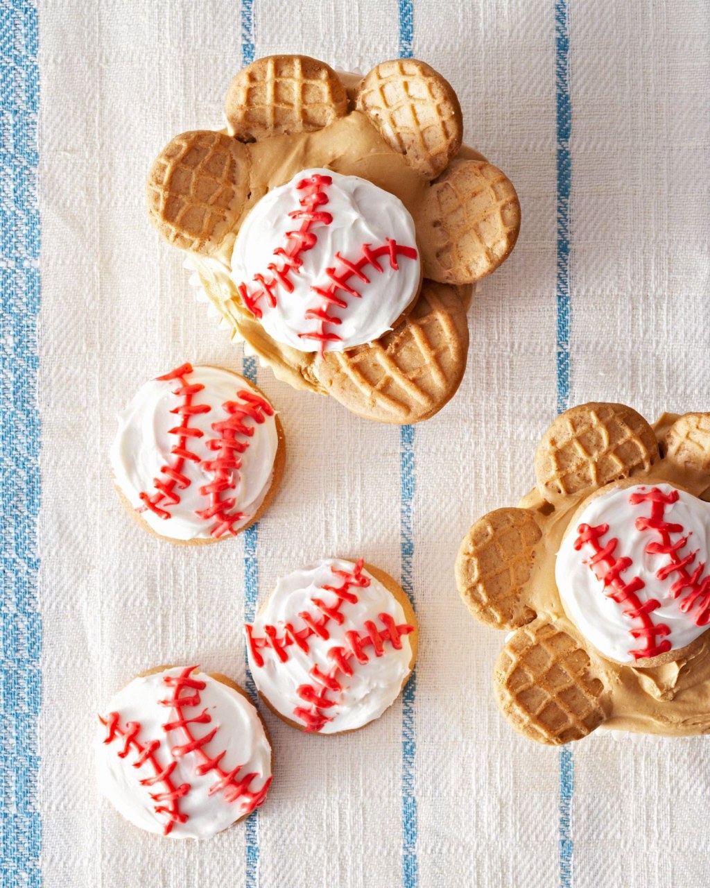 Picture of: Baseball Glove Cupcakes