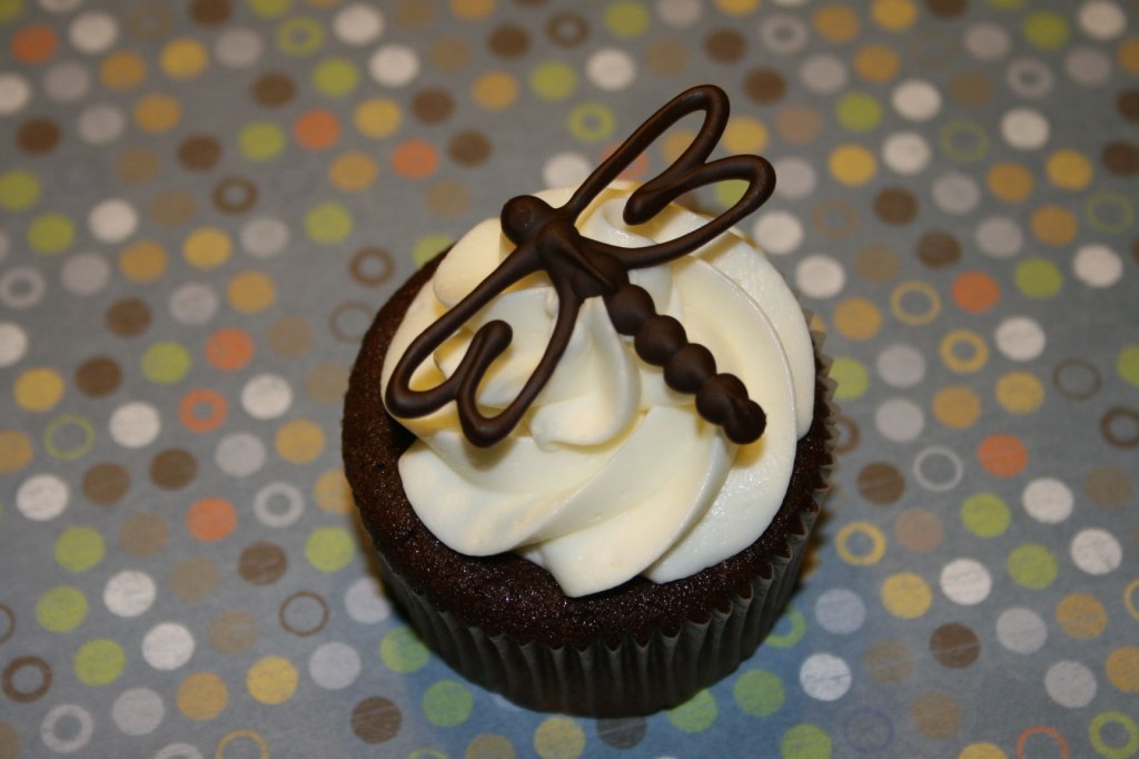Picture of: Chocolate Cupcakes — Cupcakes!  Cupcake cakes, Dragonfly cake