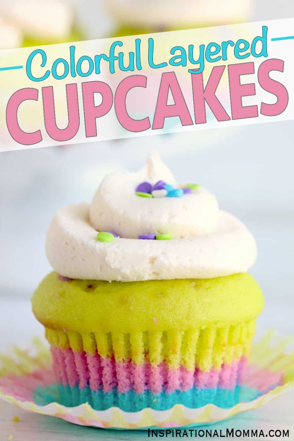 Picture of: Colorful Layered Cupcakes – Inspirational Momma