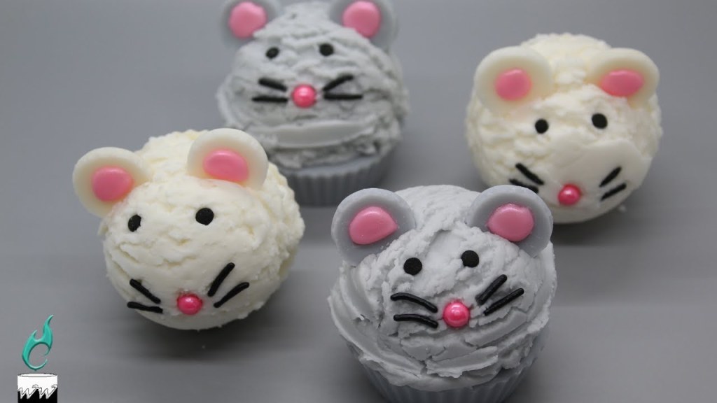 Picture of: DIY cute mouse cupcake  Chinese new year   Year of the rat  Lunar  new year