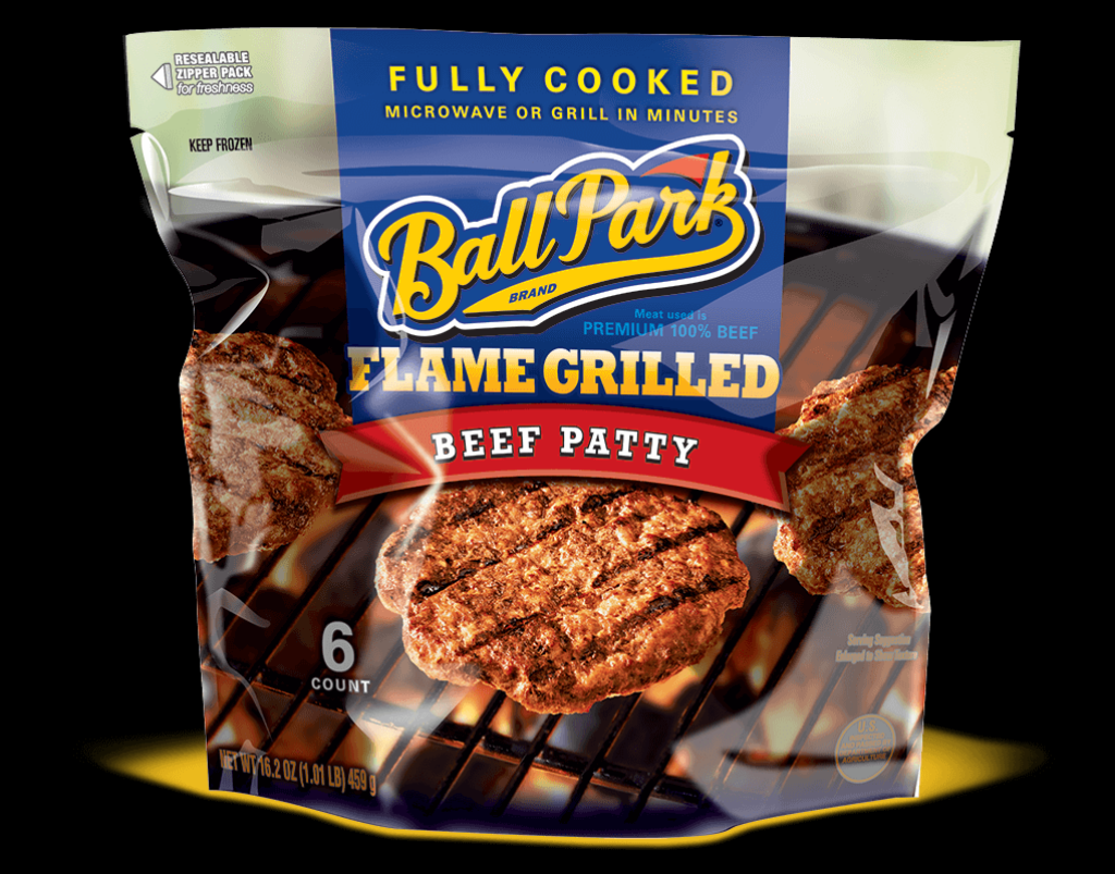Picture of: Fully-Cooked Beef Patties  Ball Park® Brand