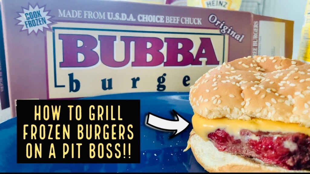 Picture of: How To Grill Frozen Bubba Burgers On A Pit Boss