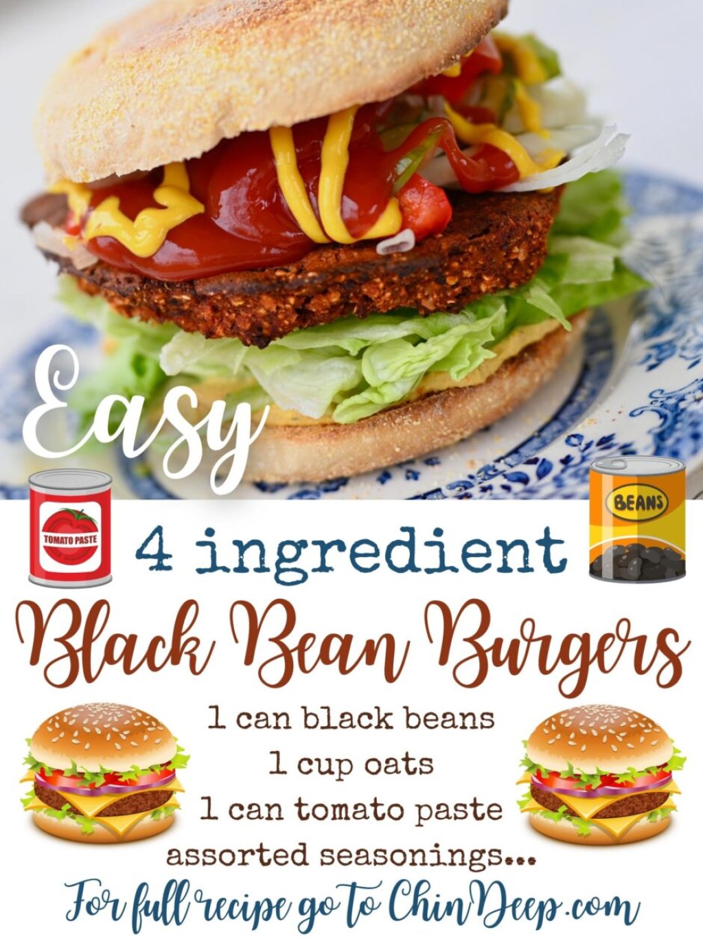 Picture of: ingredient black bean burgers – ChinDeep