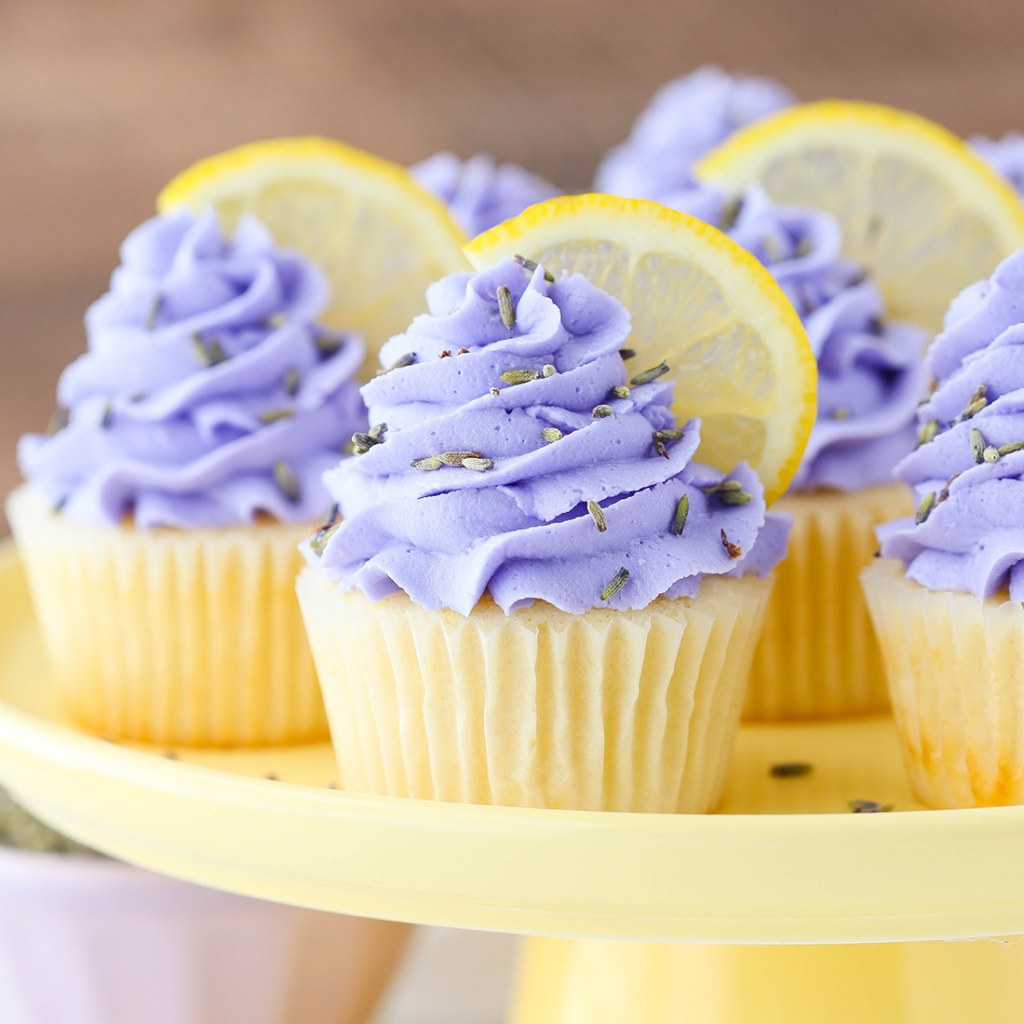 Picture of: Lemon Lavender Cupcakes