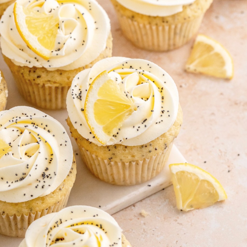 Picture of: Lemon Poppy Seed Cupcakes