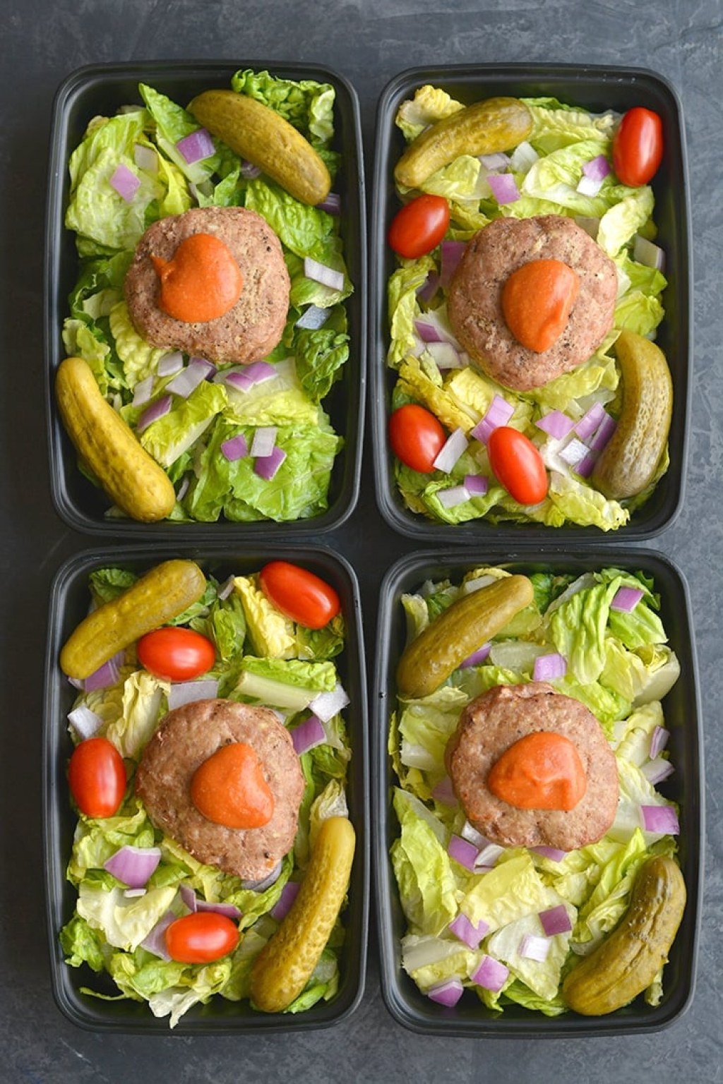 Picture of: Meal Prep Turkey Burger Salad