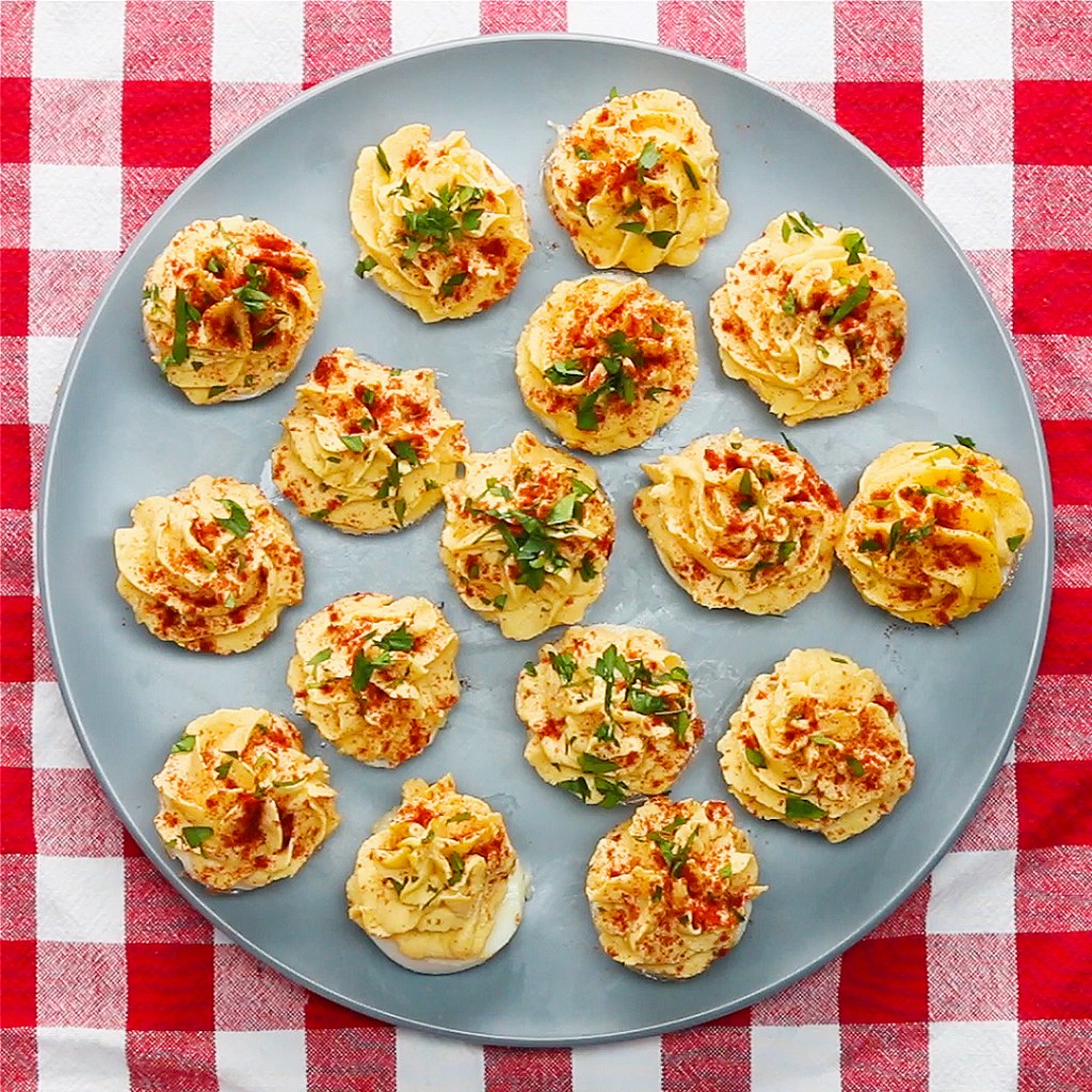 Picture of: Muffin Tin Deviled Eggs Recipe by Tasty
