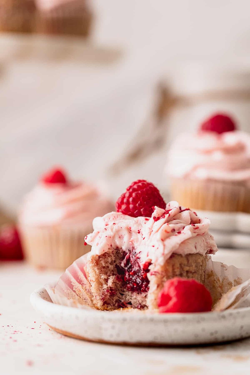 Picture of: Raspberry Filled Cupcakes