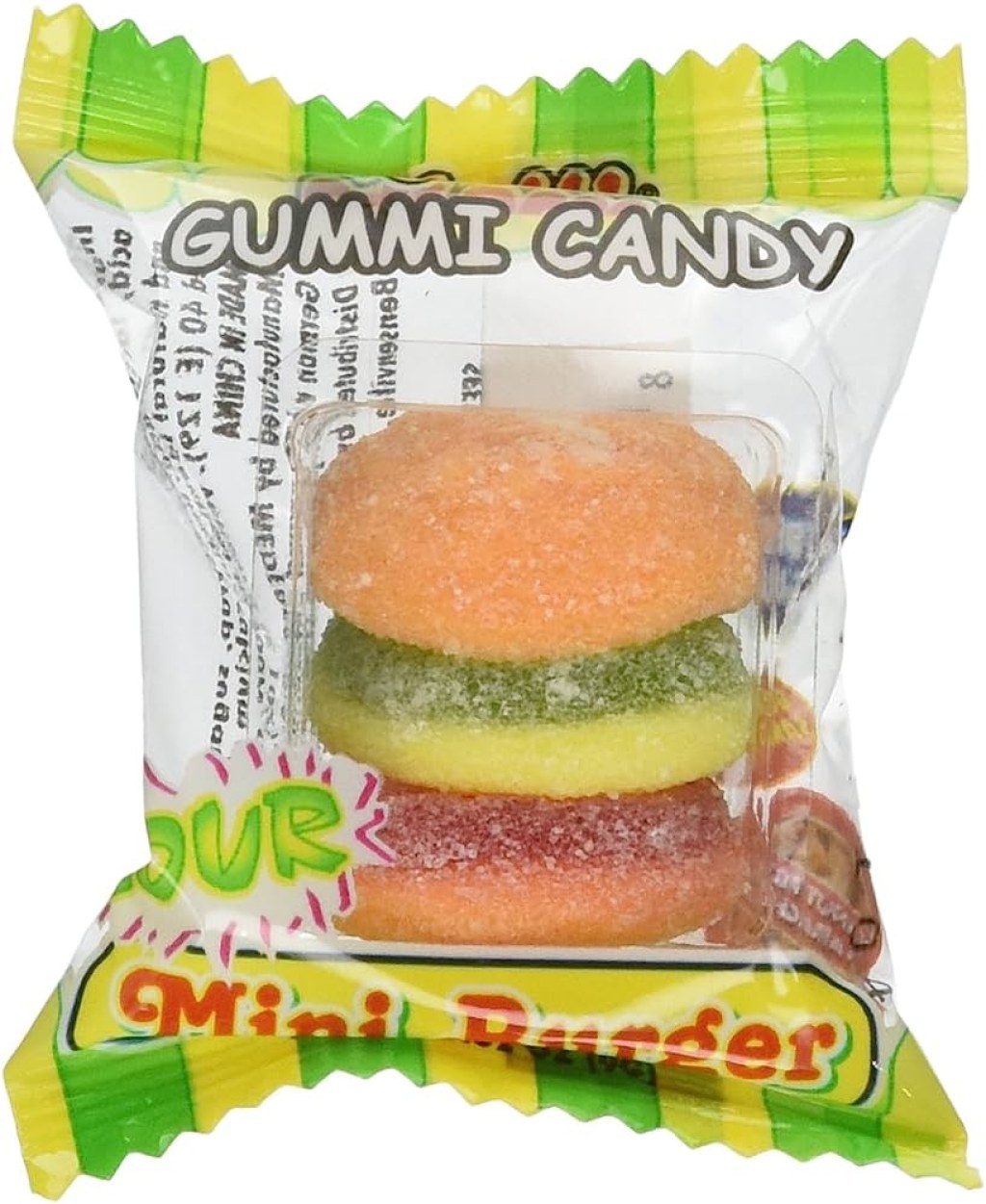 Picture of: Sour Gummy Burger – Mini Gummi Hamburger  pieces