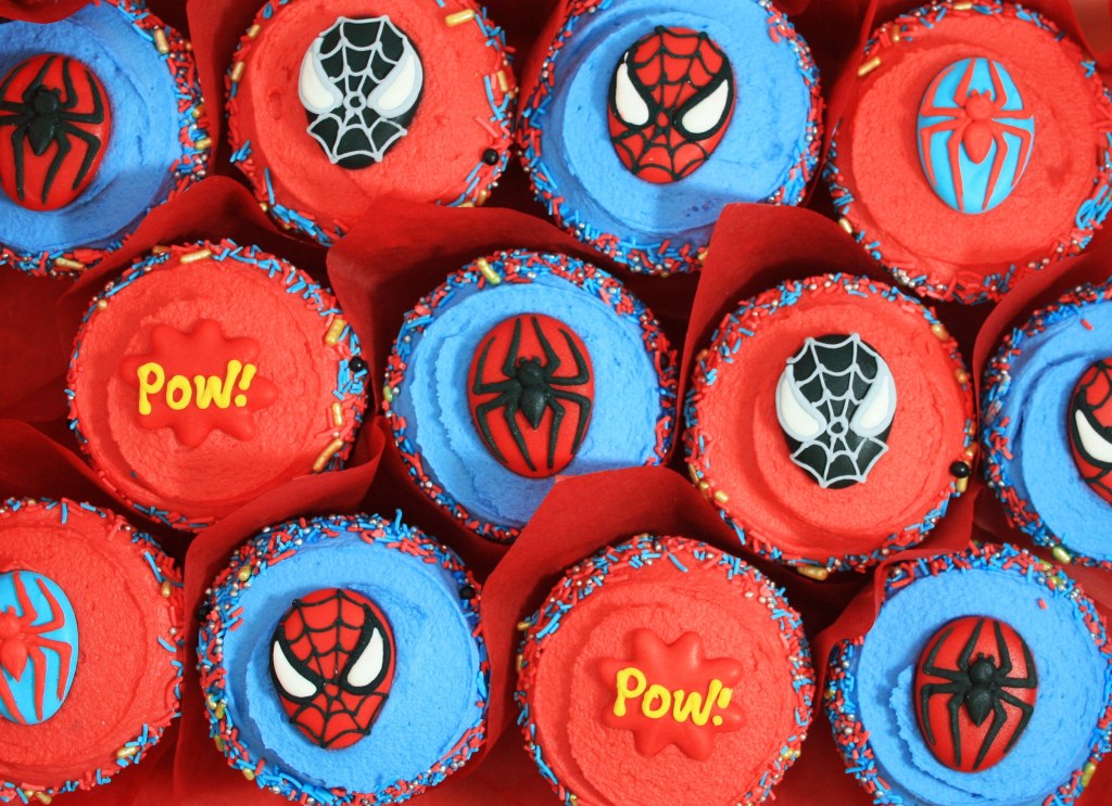 Picture of: Spiderman Cupcakes – My Little Cupcake