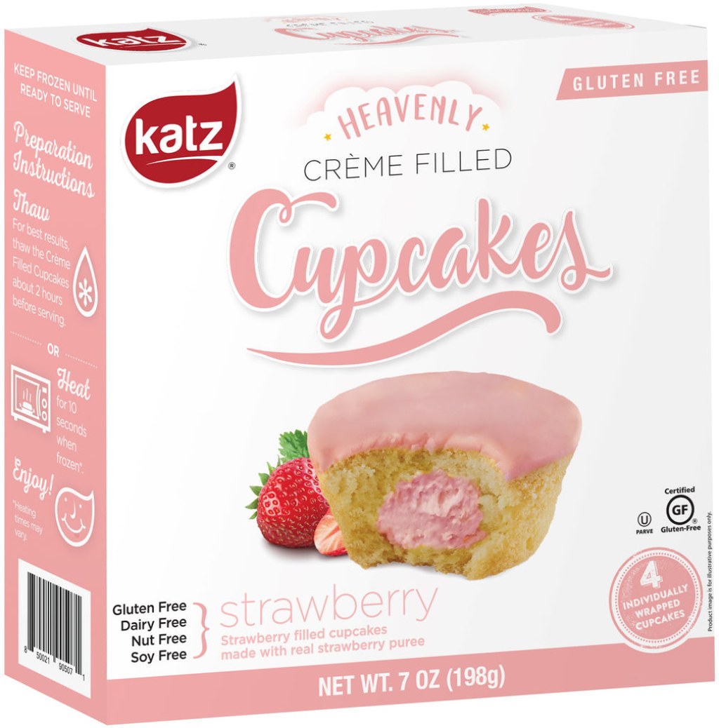 Picture of: Strawberry Crème Filled Cupcakes – Katz Gluten Free