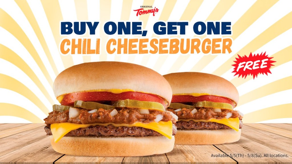 Picture of: The Original Tommy&#;s on Twitter: “🍔❤️ BOGO Chili Cheeseburger